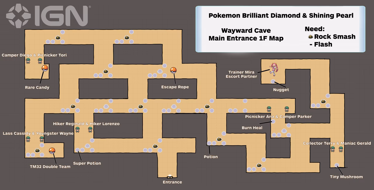 What is wayward cave in Pokémon legends Arceus?