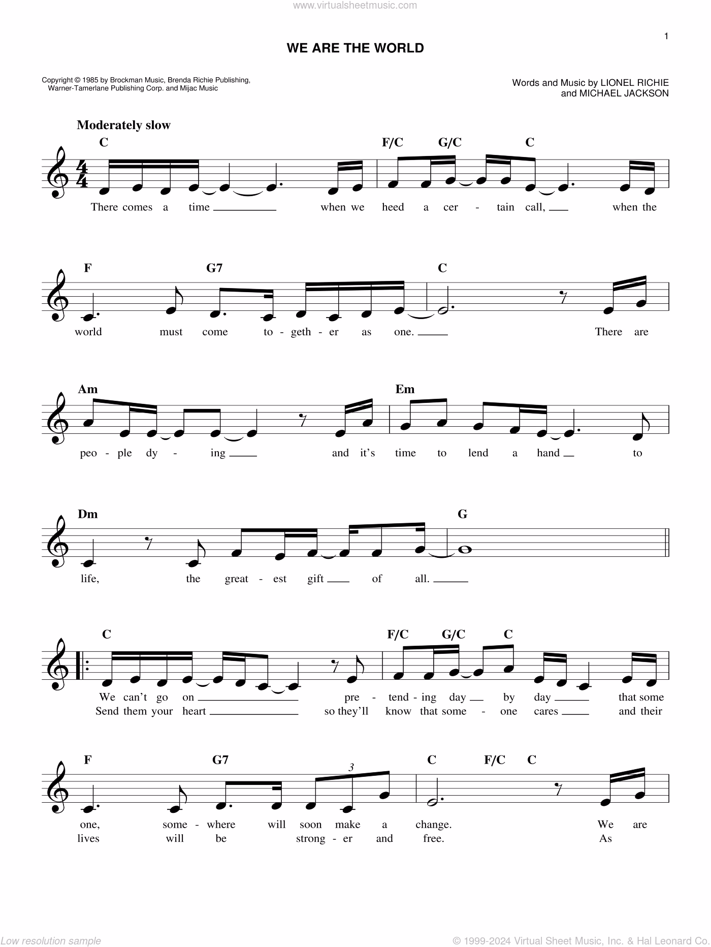 Why is we are the world a charity song?