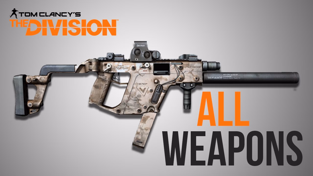 How do weapons work in Tom Clancy's the division?