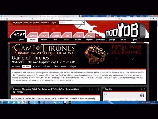 What is Westeros: Total War based on?