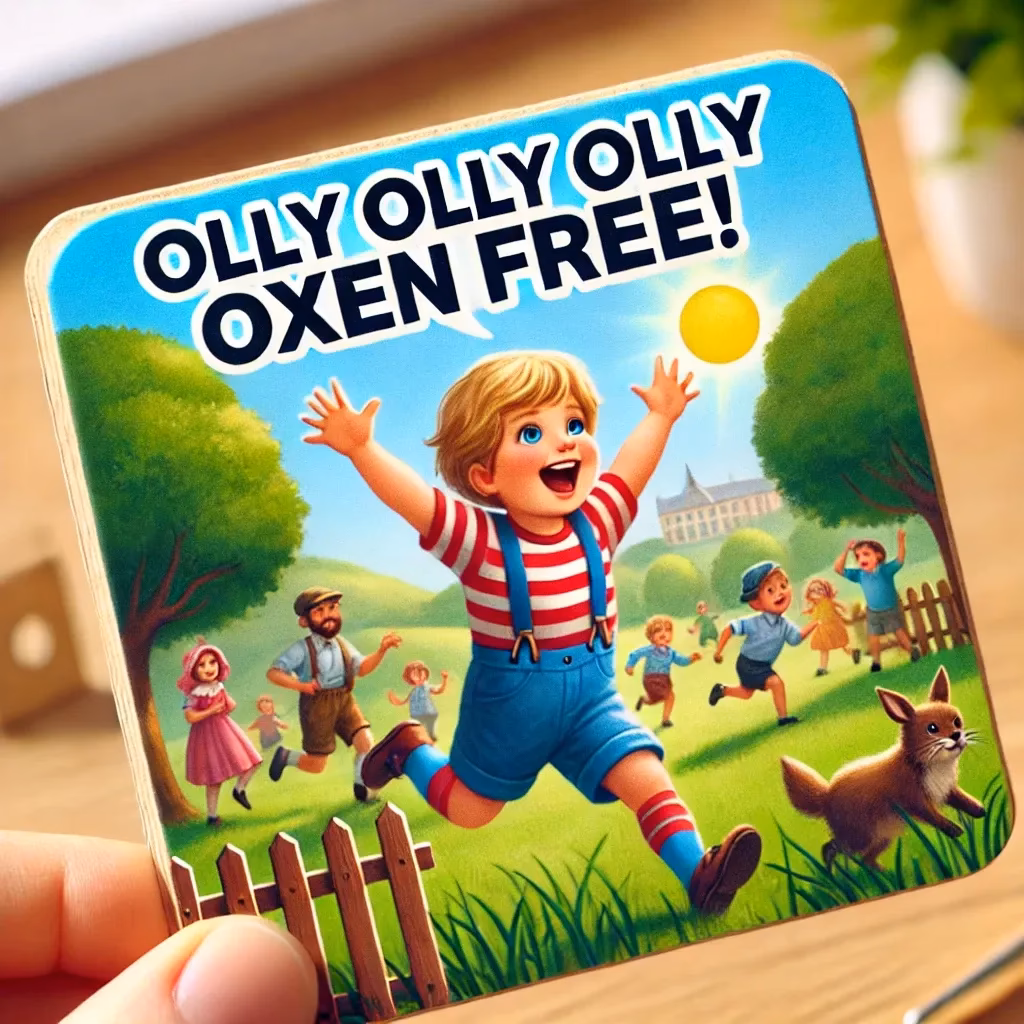What does hide Olly Oxen Free mean?