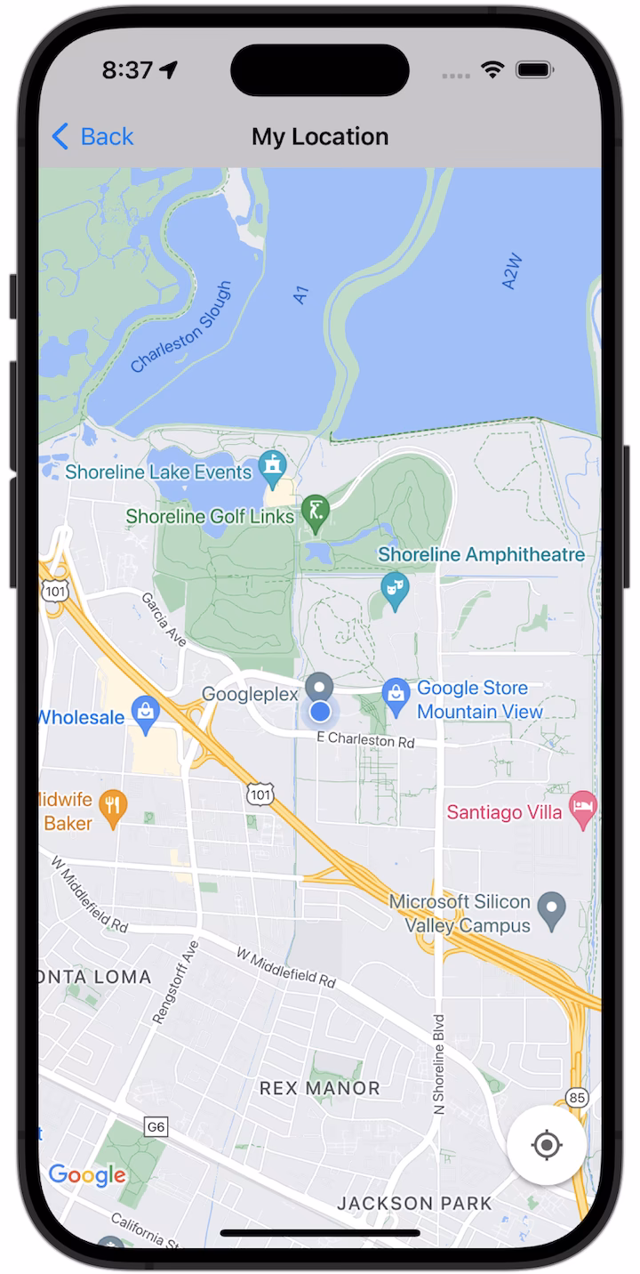 What is my current location check?