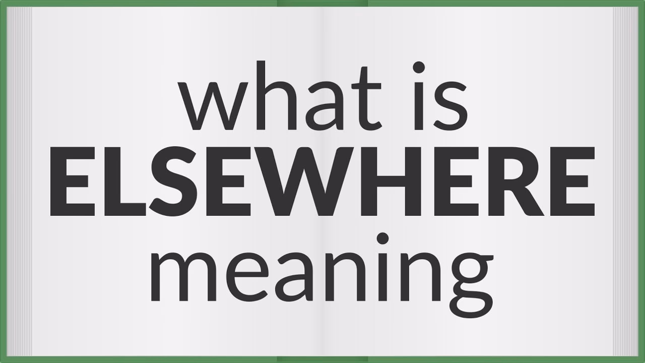 What does it mean if a person is born elsewhere?