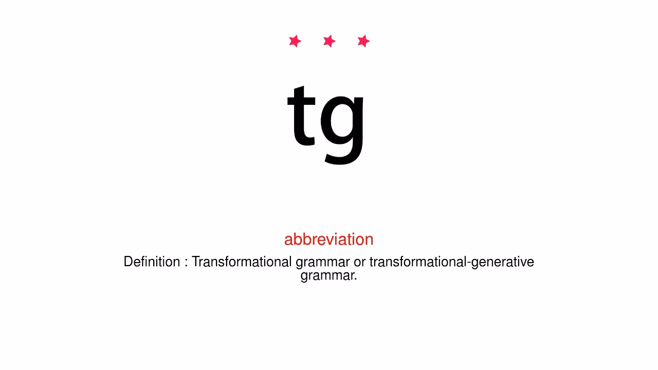 What does TG mean in printing?