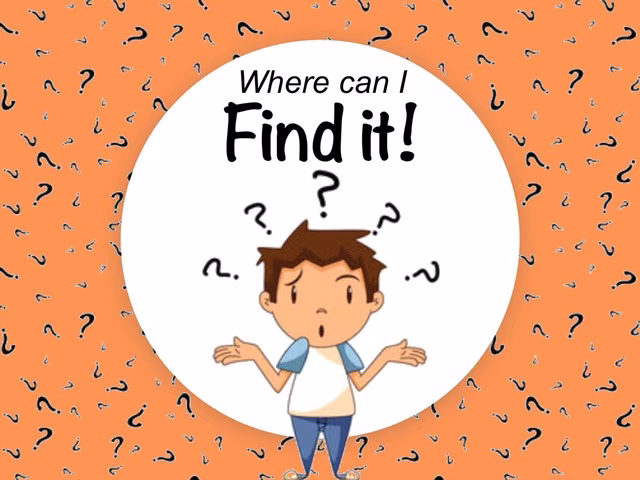What is the correct wording for 'I can find'?