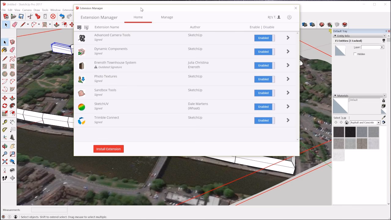 How do I open a RB file in SketchUp?
