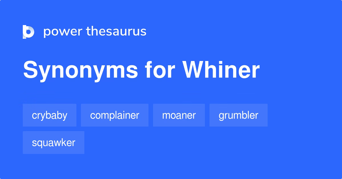 What does the verb 'whine' mean in English?