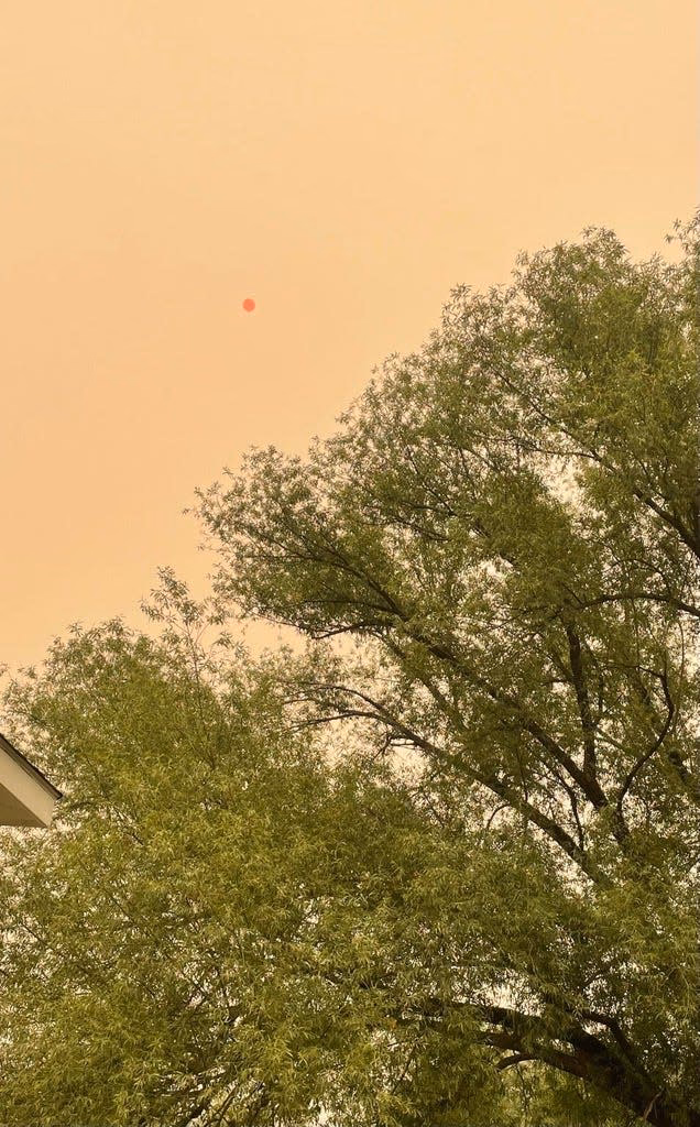 Why is the sky yellow?
