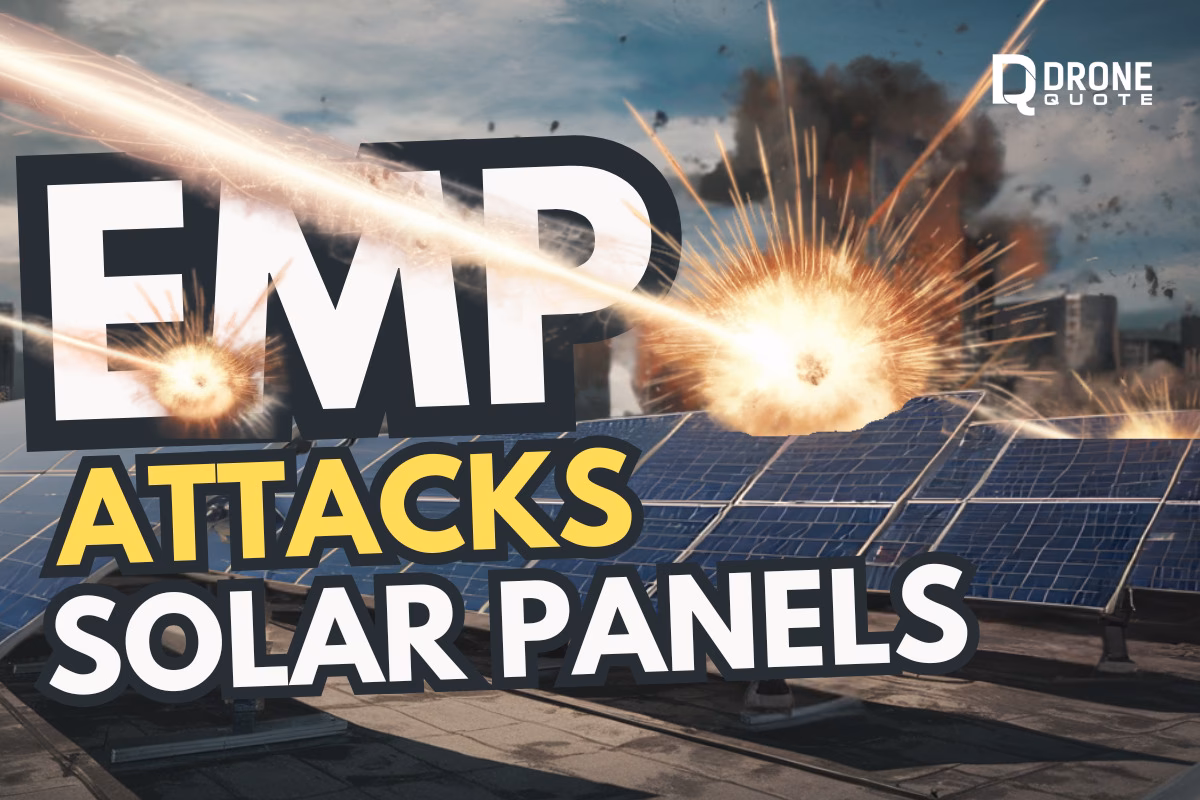 How does an electromagnetic pulse affect solar panels?