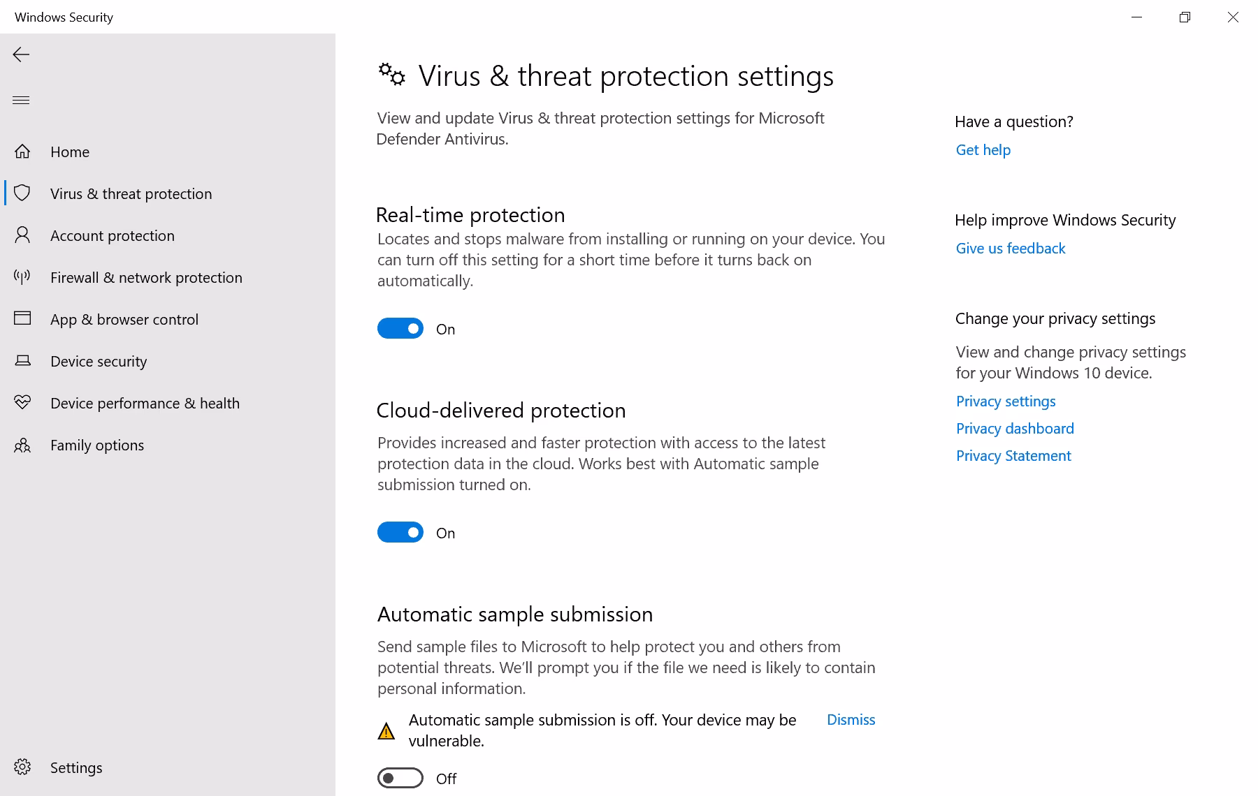 How to disable Windows Defender tamper protection?