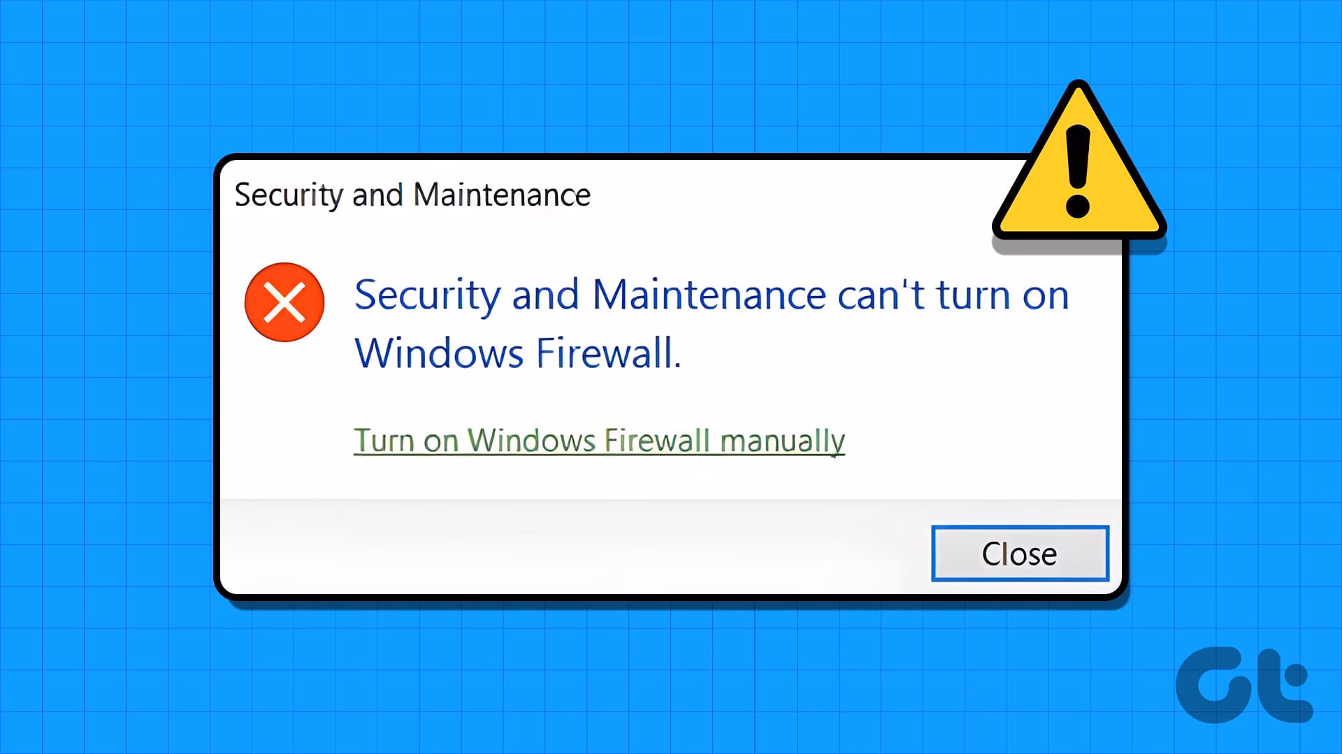 Why can't I Turn on Windows Defender Firewall?