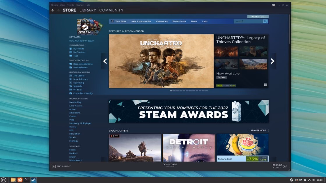 How do I use wine to play Windows games on Linux?