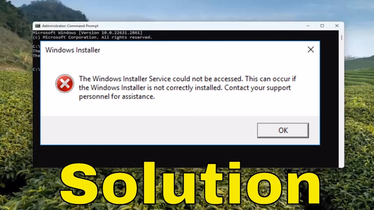 Why does Windows Installer keep crashing?