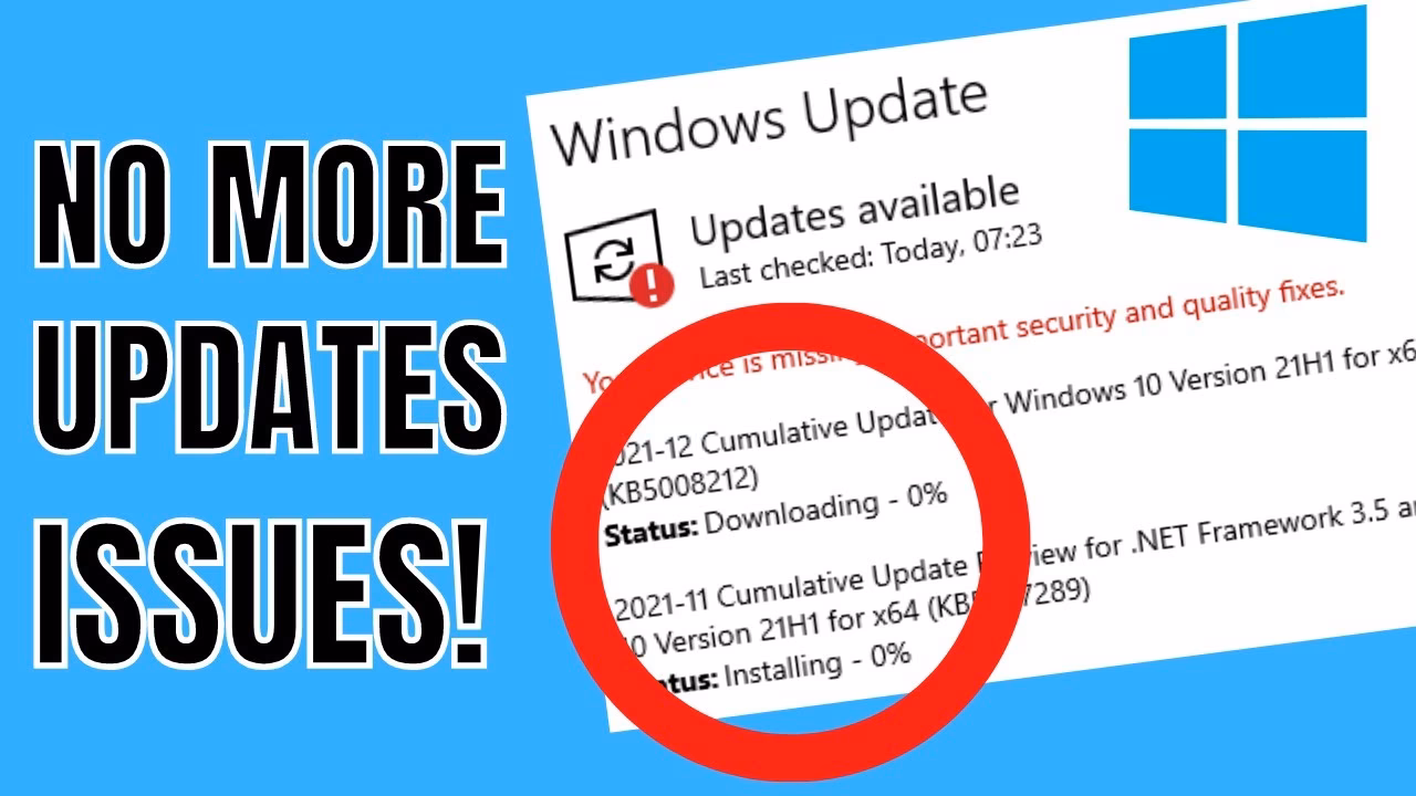 How to fix windows 11 update stuck downloading?