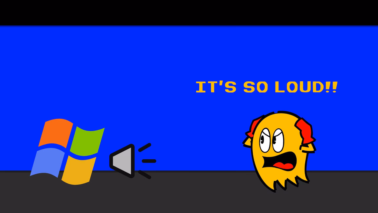 What is the Microsoft Windows XP super loud startup sound meme sound?