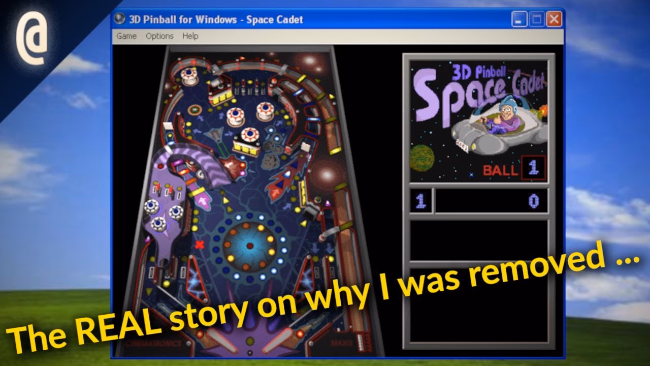 What is Microsoft 3D Pinball cadet?