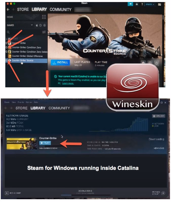 What is Mac wineskin?