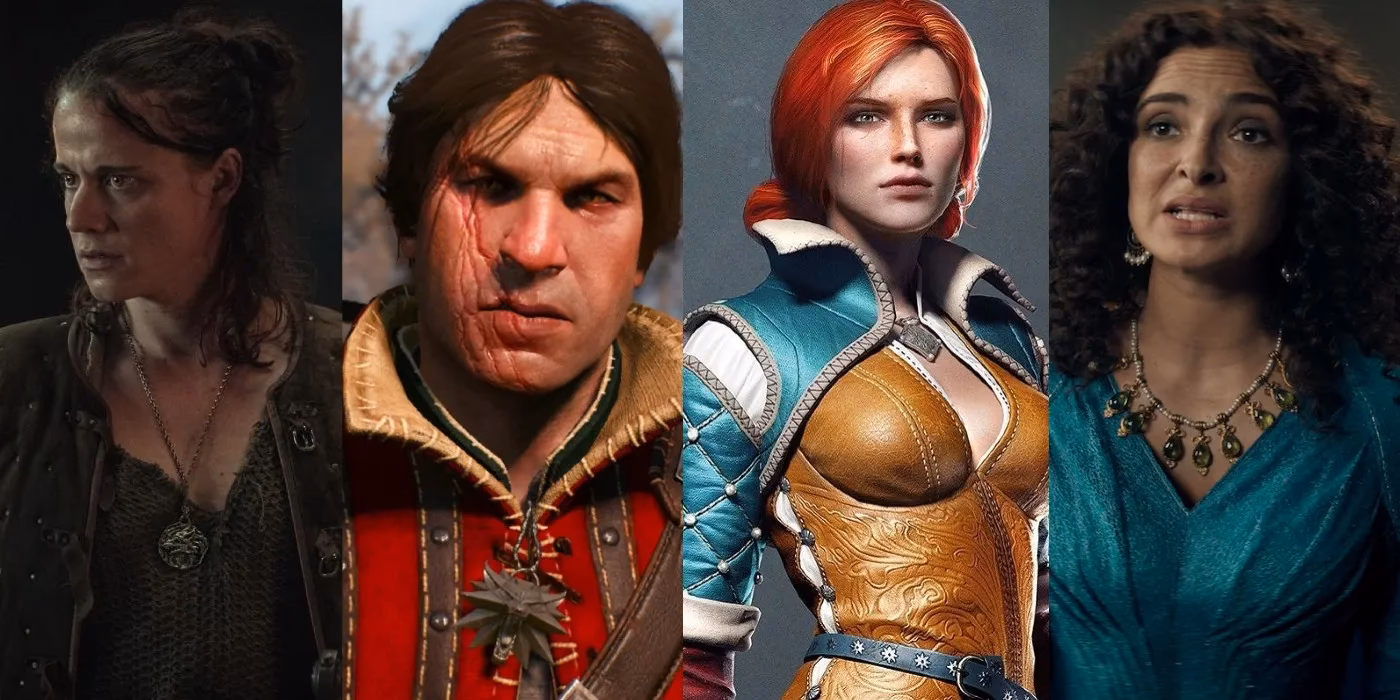 Which characters have been combined in 'the Witcher 3'?