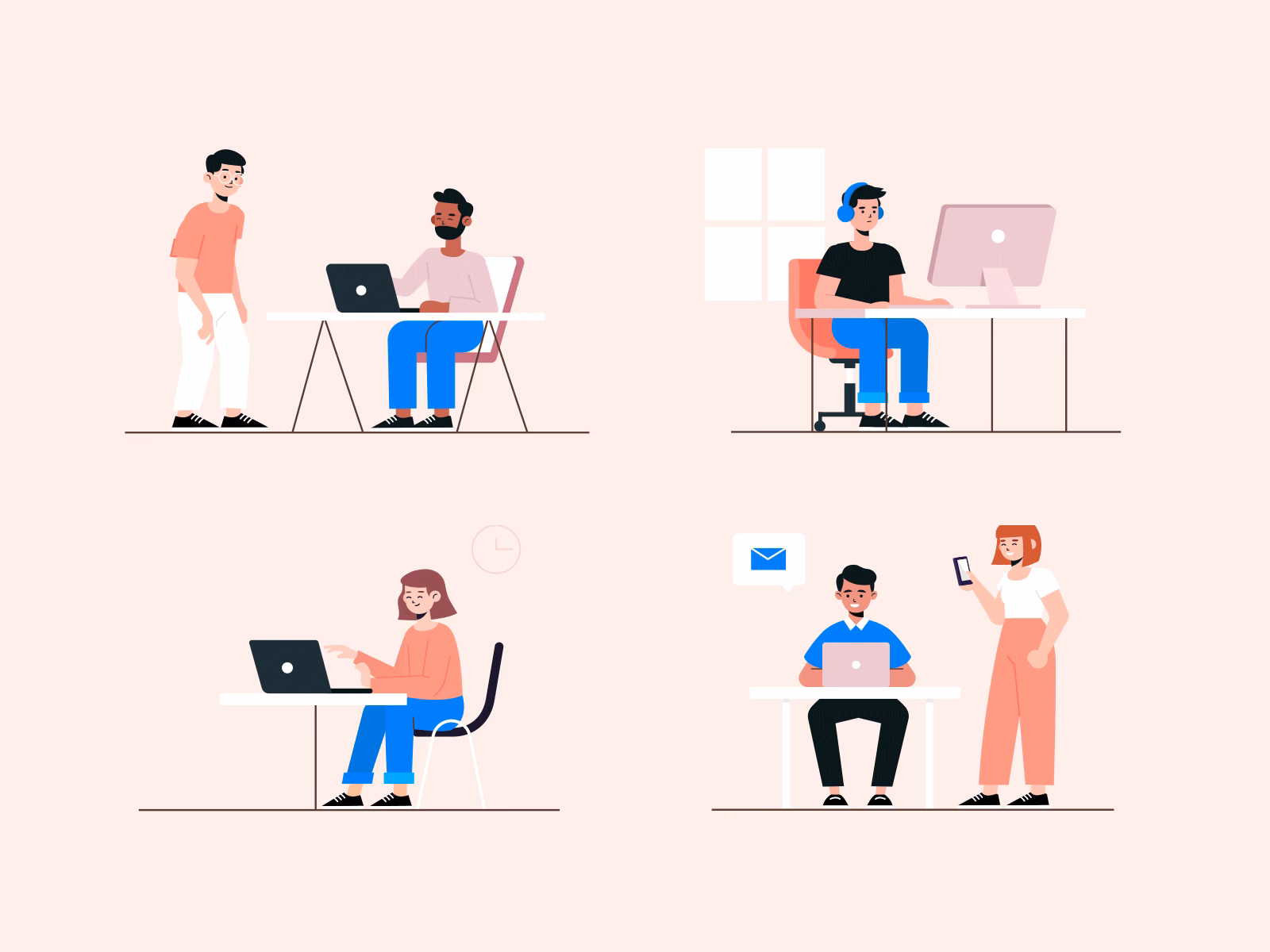 Where can I find free work animations?