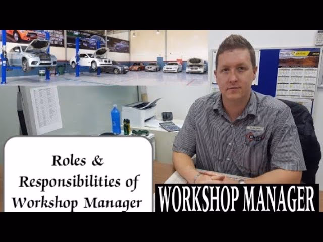 How do I write a workshop manager job description?
