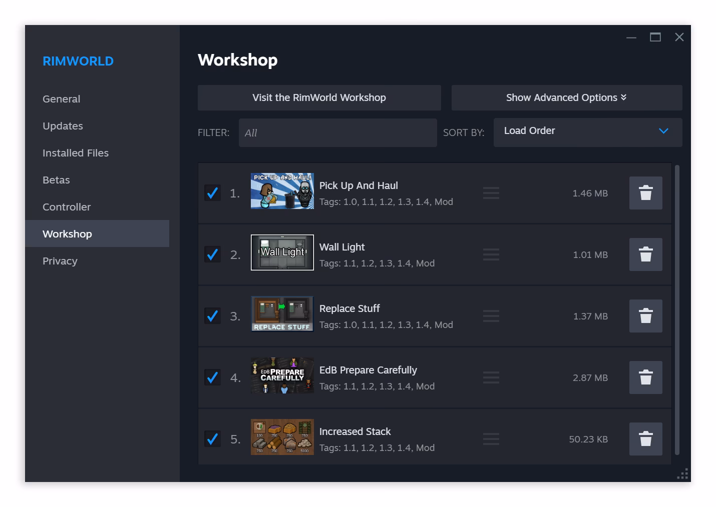 ¿Qué limitaciones tiene Steam Workshop?