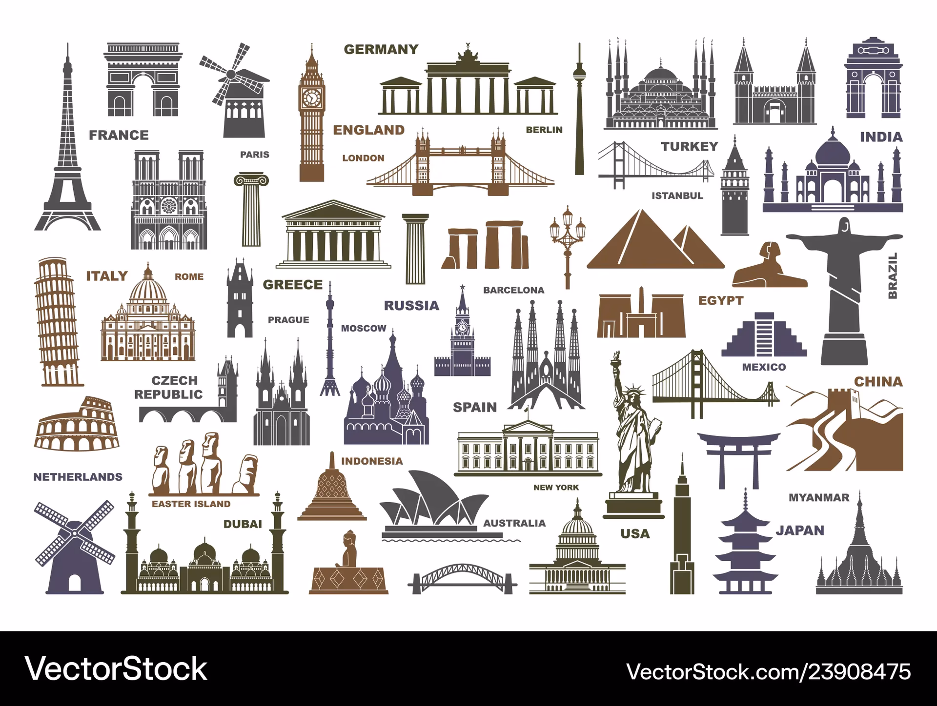 How many free world icons are there?