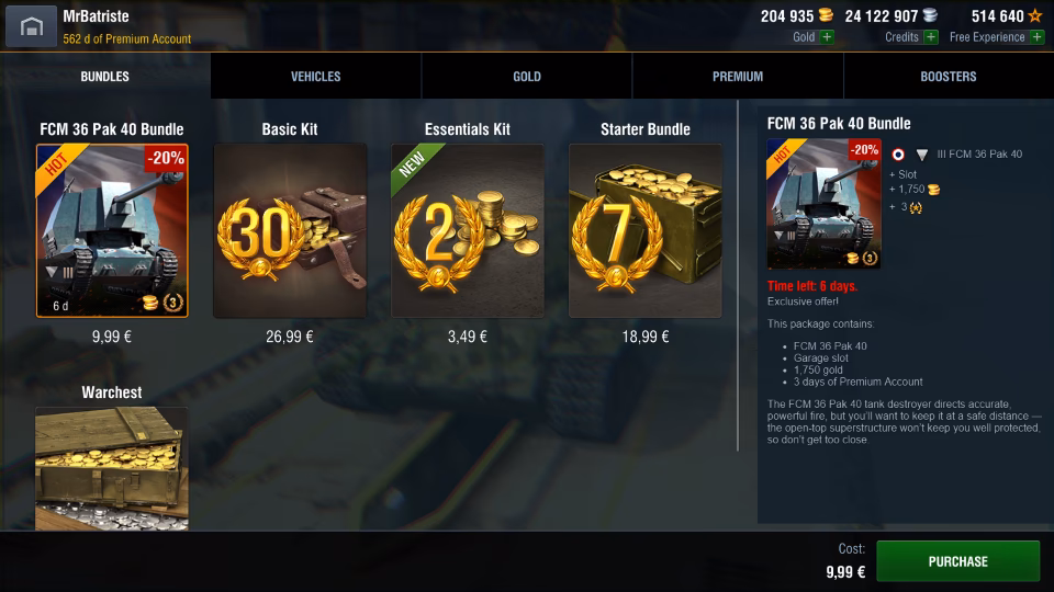 Where can I buy items in WOT?