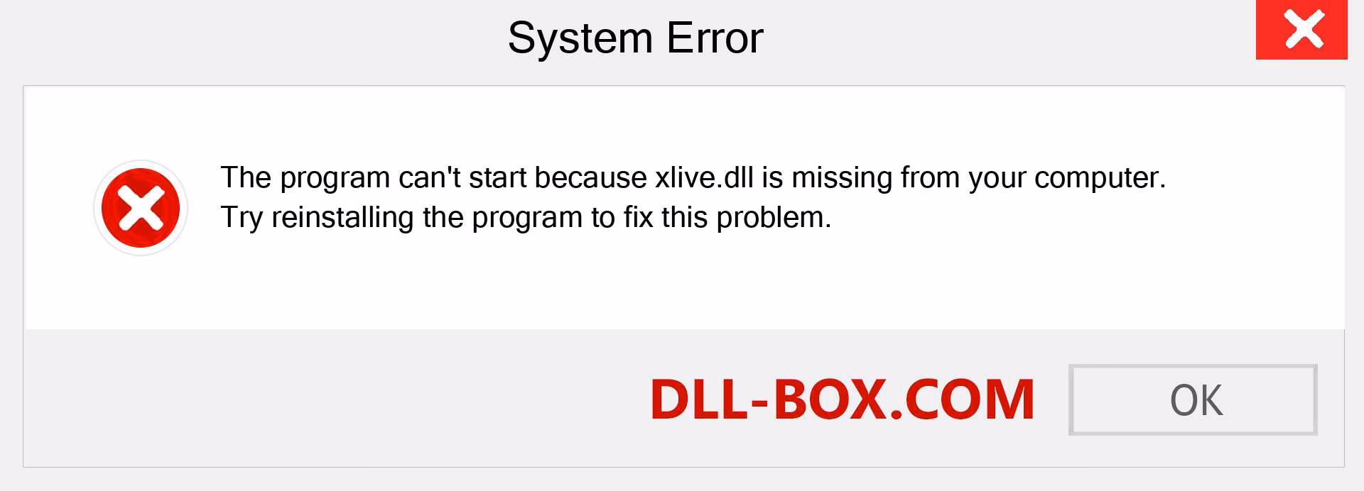 ¿Qué hacer si xlive DLL no está diseñado para ejecutarse en Windows?