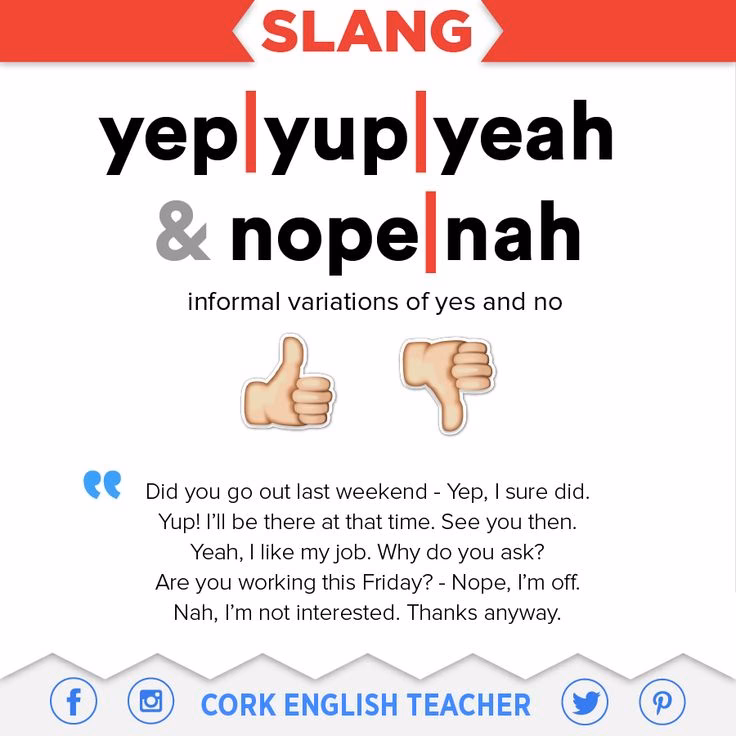 How do you use 'yep' in a sentence?