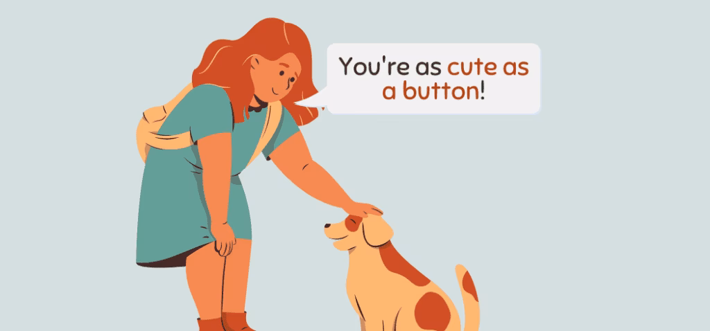 What does 'cute as a button' mean?