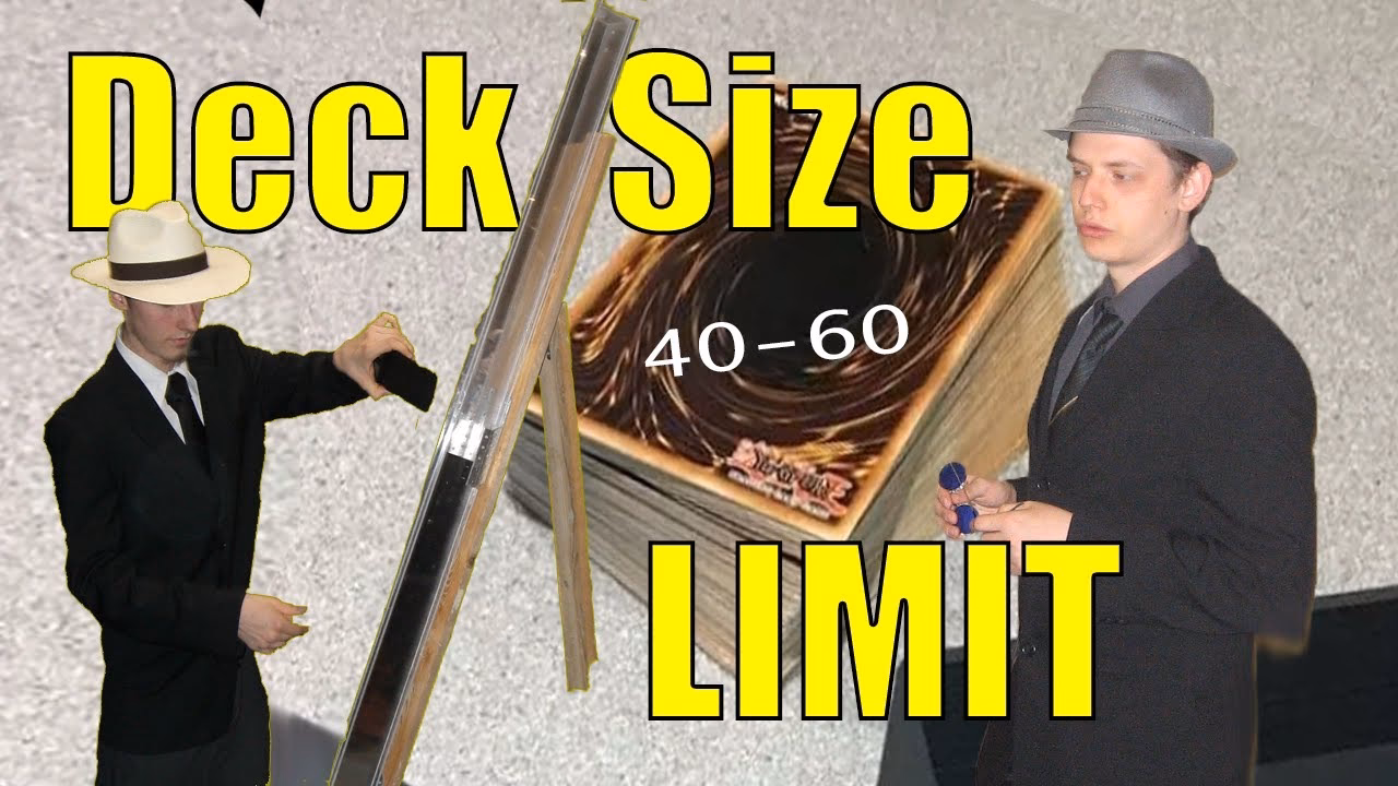 What is the maximum deck size in Yu-Gi-Oh 5D?