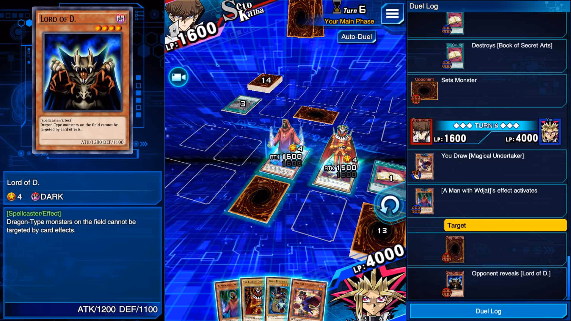 How many options does a Yu Gi Oh Duel Links trainer have?