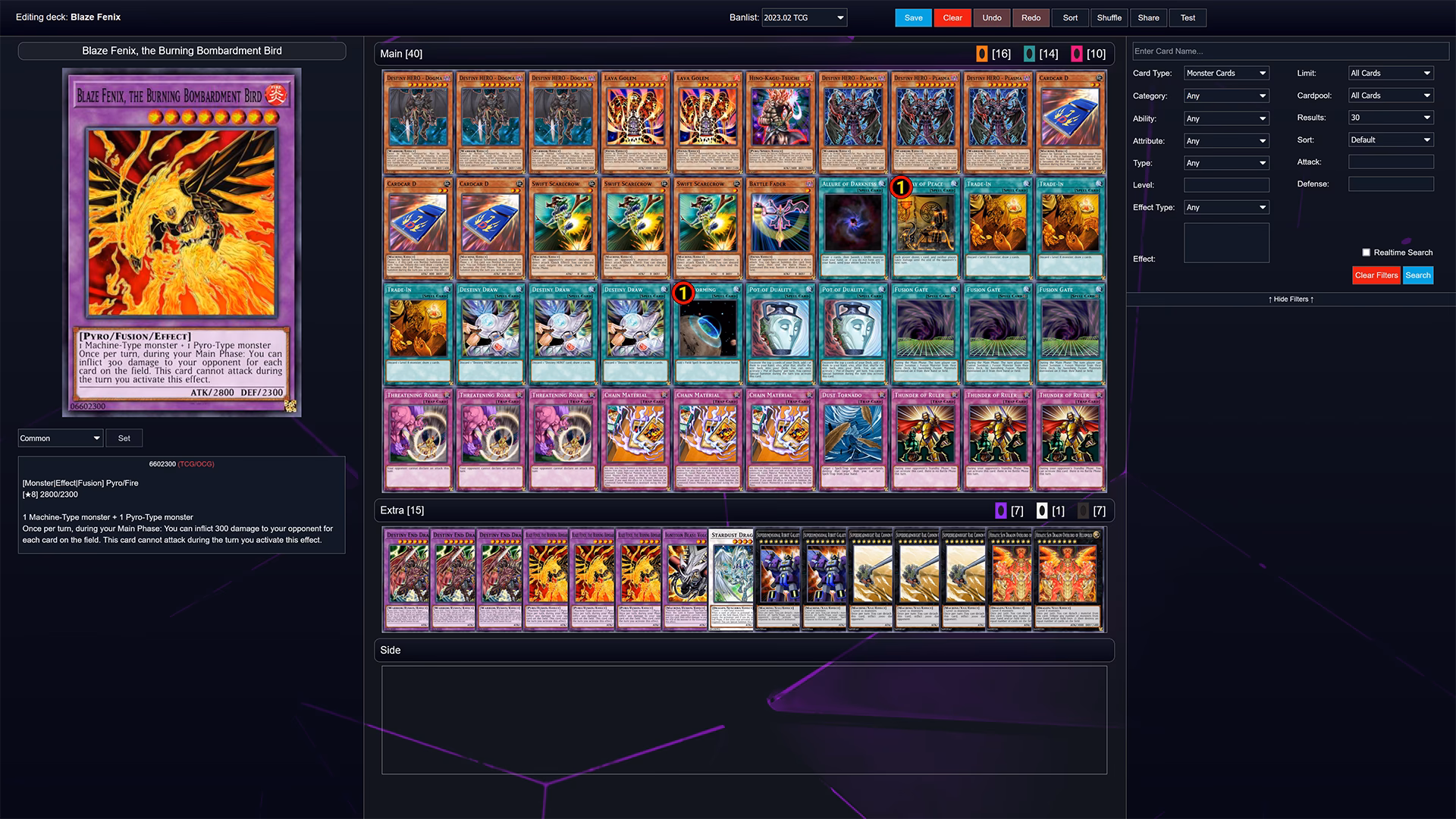 What is the B rank of Yugioh Duel Links Structure Decks?