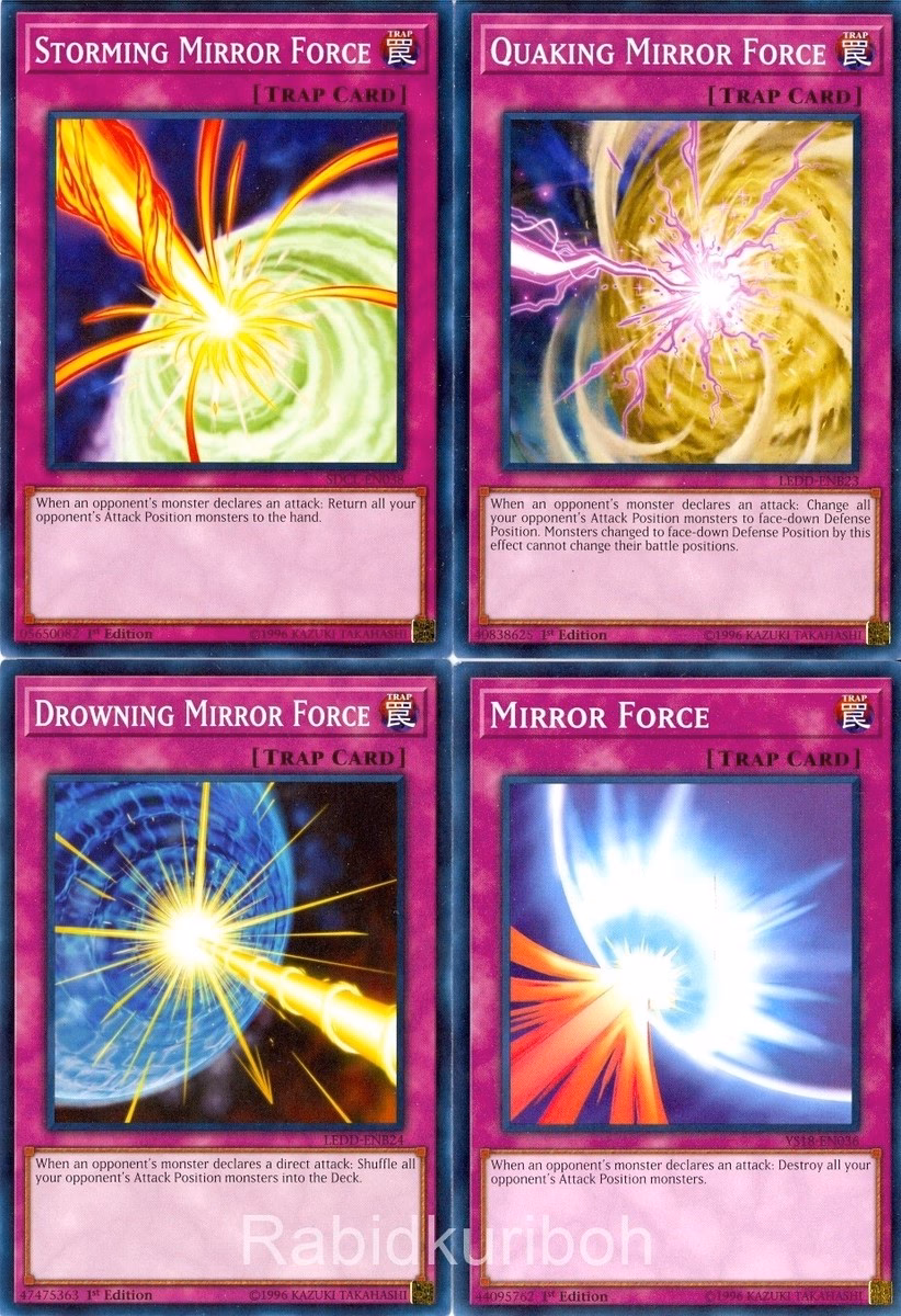 What does quaking Mirror Force do in Yu-Gi-Oh?