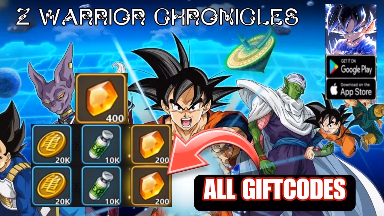 Where can I find gift codes for Z Warrior Chronicles mobile game?