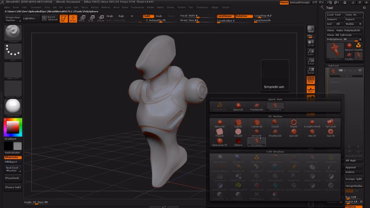 What is a duplicate object in ZBrush?
