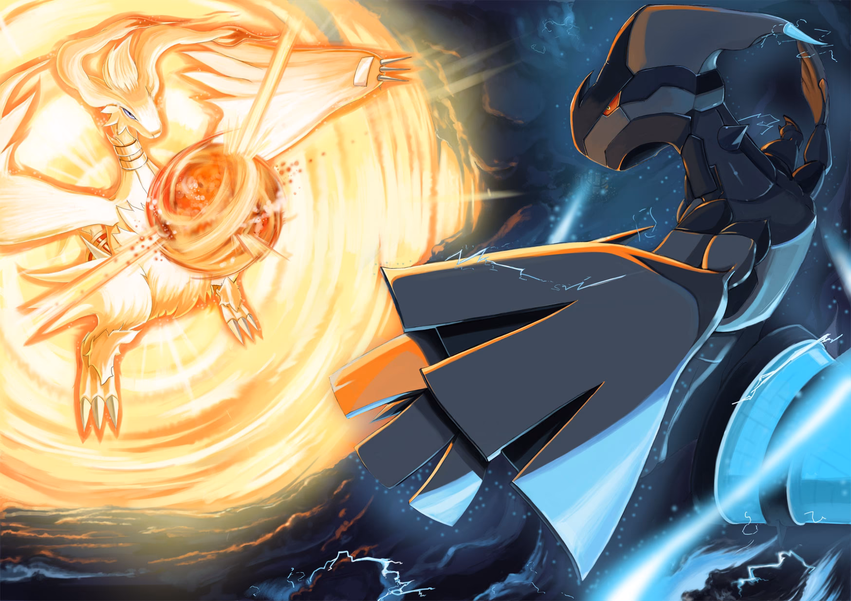 How many Reshiram and Zekrom wallpapers are there?