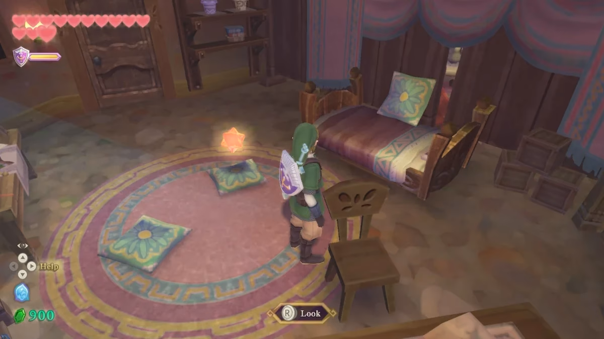 Where is Princess Zelda's room & study?