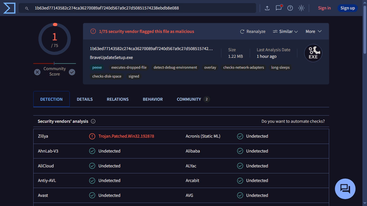 How do I report a false positive for zillya Internet Security?